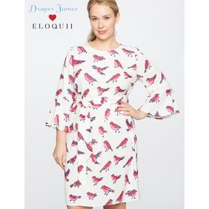 NWOT Draper James x Eloquii Flare Sleeve Dress